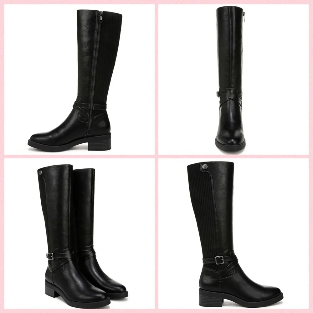 Life Stride Black Over the Knee Boots - Picture 15 of 16